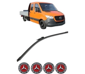 Stergator lamela spate MERCEDES-BENZ SPRINTER 3,5-t Platform/Chassis (B907, B910) din 2018 - 2021, pentru luneta auto, Bosch Aerotwin, din cauciuc siliconat rezistent, 4 Stickere Auto MERCEDES-BENZ v26985