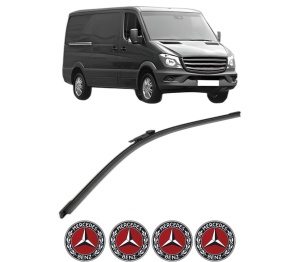 Stergator lamela spate MERCEDES-BENZ SPRINTER 4,6-t Van (B906) din 2006 - 2018, pentru luneta auto, Bosch Aerotwin, din cauciuc siliconat rezistent, 4 Stickere Auto MERCEDES-BENZ v26925