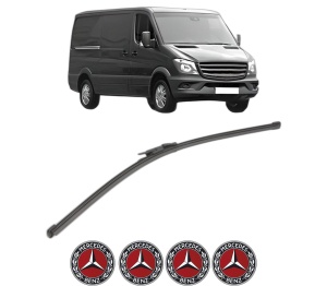 Stergator lamela spate MERCEDES-BENZ SPRINTER 4,6-t Van (B906) din 2006 - 2018, pentru luneta auto, Valeo Silencio Xtrm, din cauciuc siliconat rezistent, 4 Stickere Auto MERCEDES-BENZ v19540