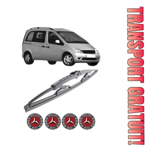 Stergator lamela spate MERCEDES-BENZ VANEO (414) din 2002 - 2005, pentru luneta auto, Bosch Twin, din cauciuc siliconat rezistent, 4 Stickere Auto MERCEDES-BENZ
