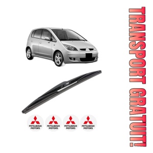 Stergator lamela spate MITSUBISHI COLT VI (Z3_A, Z2_A) din 2004 - 2012, pentru luneta auto, Bosch Twin, din cauciuc siliconat rezistent, 4 Stickere Auto MITSUBISHI
