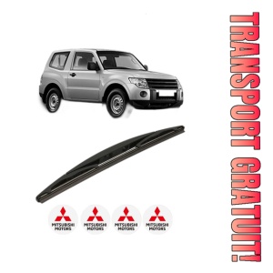 Stergator lamela spate MITSUBISHI PAJERO IV (V8_W, V9_W) din 2006, pentru luneta auto, Bosch Twin, din cauciuc siliconat rezistent, 4 Stickere Auto MITSUBISHI