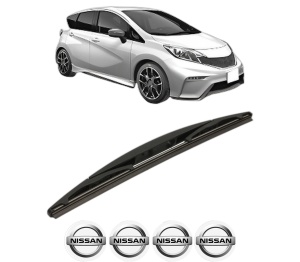 Stergator lamela spate NISSAN NOTE (E12) din 2012 - 2016, pentru luneta auto, Bosch Twin, din cauciuc siliconat rezistent, 4 Stickere Auto NISSAN v25480