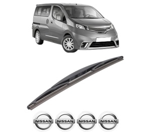 Stergator lamela spate NISSAN NV200 / EVALIA Bus din 2010, pentru luneta auto, Bosch Twin, din cauciuc siliconat rezistent, 4 Stickere Auto NISSAN v24630