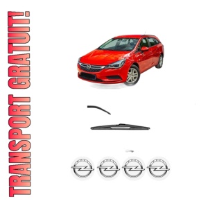 Stergator lamela spate OPEL ASTRA K (B16) din 2015 - 2022, pentru luneta auto, Valeo Silencio, din cauciuc siliconat rezistent, 4 Stickere Auto OPEL