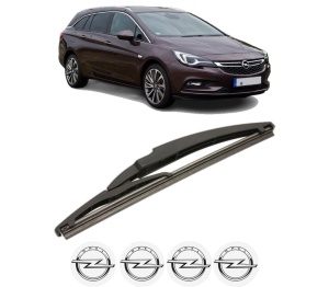 Stergator lamela spate OPEL ASTRA K Estate Van din 2018, pentru luneta auto, Bosch Twin, din cauciuc siliconat rezistent, 4 Stickere Auto OPEL v22818
