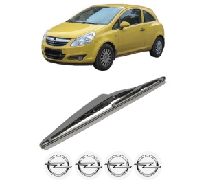 Stergator lamela spate OPEL CORSA D Hatchback Van (S07) din 2006 - 2014, pentru luneta auto, Bosch Twin, din cauciuc siliconat rezistent, 4 Stickere Auto OPEL v28582