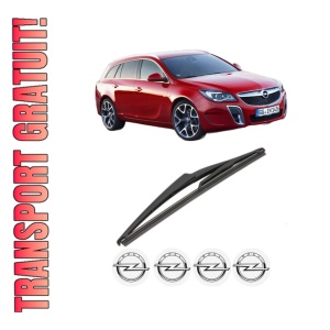 Stergator lamela spate OPEL INSIGNIA A Country Tourer (G09) din 2008 - 2017, pentru luneta auto, Valeo Silencio, din cauciuc siliconat rezistent, 4 Stickere Auto OPEL