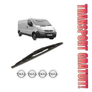 Stergator lamela spate OPEL VIVARO A Van (X83) din 2001 - 2014, pentru luneta auto, Bosch Twin, din cauciuc siliconat rezistent, 4 Stickere Auto OPEL