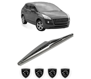 Stergator lamela spate PEUGEOT 3008 Van (0U_) din 2009 - 2016, pentru luneta auto, Bosch Twin, din cauciuc siliconat rezistent, 4 Stickere Auto PEUGEOT v28522