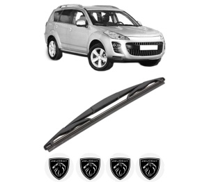 Stergator lamela spate PEUGEOT 4007 (VU_, VV_) din 2007 - 2013, pentru luneta auto, Valeo Silencio, din cauciuc siliconat rezistent, 4 Stickere Auto PEUGEOT v18760