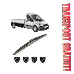 Stergator lamela spate PEUGEOT EXPERT Platform/Chassis din 2007 - 2023, pentru luneta auto, Bosch Twin, din cauciuc siliconat rezistent, 4 Stickere Auto PEUGEOT