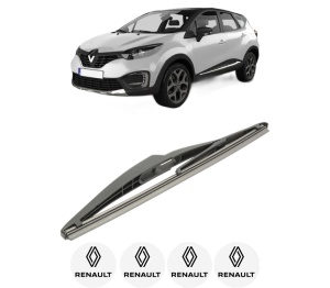 Stergator lamela spate RENAULT CAPTUR I (J5_, H5_) din 2013, pentru luneta auto, Bosch Twin, din cauciuc siliconat rezistent, 4 Stickere Auto RENAULT v27225