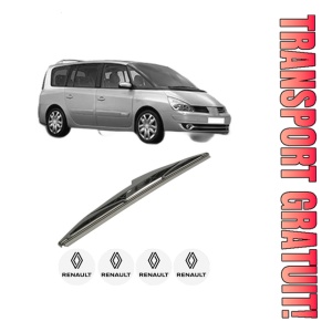 Stergator lamela spate RENAULT ESPACE IV (JK0/1_) din 2002 - 2015, pentru luneta auto, Bosch Twin, din cauciuc siliconat rezistent, 4 Stickere Auto RENAULT