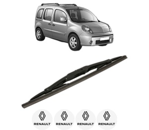 Stergator lamela spate RENAULT KANGOO / GRAND KANGOO II (KW0/1_) din 2008, pentru luneta auto, Bosch Twin, din cauciuc siliconat rezistent, 4 Stickere Auto RENAULT v30870