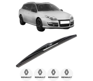 Stergator lamela spate RENAULT LAGUNA III Grandtour (KT0/1) din 2007 - 2015, pentru luneta auto, Bosch Twin, din cauciuc siliconat rezistent, 4 Stickere Auto RENAULT v28344