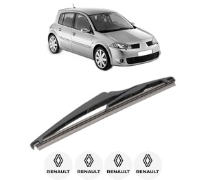 Stergator lamela spate RENAULT MEGANE II (BM0/1_, CM0/1_) din 2002 - 2009, pentru luneta auto, Valeo Silencio, din cauciuc siliconat rezistent, 4 Stickere Auto RENAULT v16600