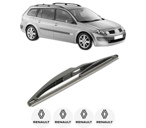 Stergator lamela spate RENAULT MEGANE II Estate (KM0/1_) din 2003 - 2011, pentru luneta auto, Bosch Twin, din cauciuc siliconat rezistent, 4 Stickere Auto RENAULT v27535