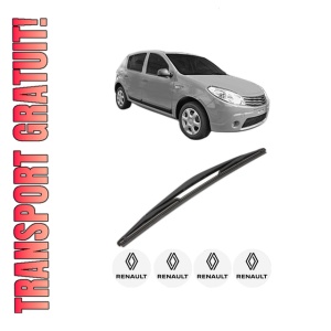Stergator lamela spate RENAULT SANDERO/STEPWAY I (BS_) din 2012, pentru luneta auto, Valeo Silencio, din cauciuc siliconat rezistent, 4 Stickere Auto RENAULT