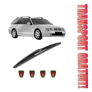 Stergator lamela spate ROVER 75 I Tourer (RJ) din 2001 - 2005, pentru luneta auto, Bosch Twin, din cauciuc siliconat rezistent, 4 Stickere Auto ROVER
