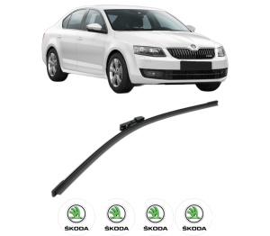 Stergator lamela spate SKODA OCTAVIA III (5E3, NL3, NR3) din 2012 - 2020, pentru luneta auto, Bosch Aerotwin, din cauciuc siliconat rezistent, 4 Stickere Auto SKODA v24390