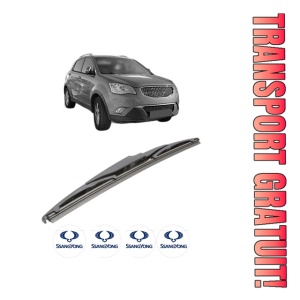Stergator lamela spate SSANGYONG KORANDO VAN din 2015, pentru luneta auto, Bosch Twin, din cauciuc siliconat rezistent, 4 Stickere Auto SSANGYONG