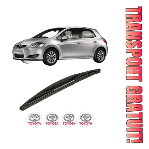 Stergator lamela spate TOYOTA AURIS (_E15_) din 2006 - 2012, pentru luneta auto, Bosch Twin, din cauciuc siliconat rezistent, 4 Stickere Auto TOYOTA