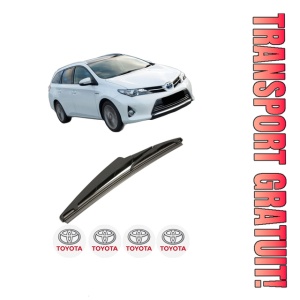 Stergator lamela spate TOYOTA AURIS Estate (_E18_) din 2013 - 2018, pentru luneta auto, Bosch Twin, din cauciuc siliconat rezistent, 4 Stickere Auto TOYOTA