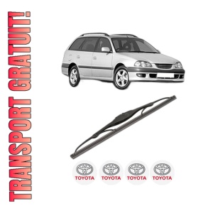 Stergator lamela spate TOYOTA AVENSIS Estate (_T22_) din 1997 - 2003, pentru luneta auto, Valeo Silencio, din cauciuc siliconat rezistent, 4 Stickere Auto TOYOTA