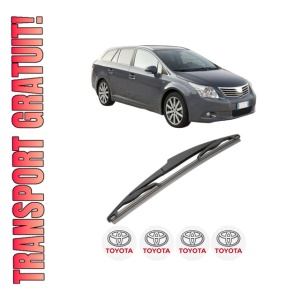 Stergator lamela spate TOYOTA AVENSIS Estate (_T27_) din 2008 - 2018, pentru luneta auto, Valeo Silencio, din cauciuc siliconat rezistent, 4 Stickere Auto TOYOTA