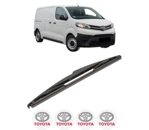 Stergator lamela spate TOYOTA PROACE Van (MDZ_) din 2016 - 2023, pentru luneta auto, Valeo Silencio, din cauciuc siliconat rezistent, 4 Stickere Auto TOYOTA v21760