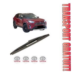 Stergator lamela spate TOYOTA RAV 4 V (_A5_, _H5_) din 2018, pentru luneta auto, Bosch Twin, din cauciuc siliconat rezistent, 4 Stickere Auto TOYOTA