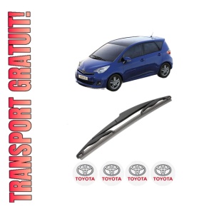 Stergator lamela spate TOYOTA VERSO S (_P12_) din 2010 - 2016, pentru luneta auto, Valeo Silencio, din cauciuc siliconat rezistent, 4 Stickere Auto TOYOTA - Img 1