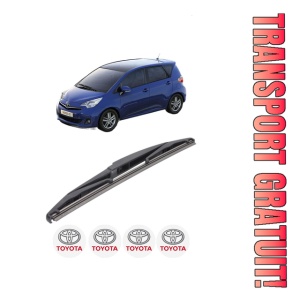 Stergator lamela spate TOYOTA VERSO S (_P12_) din 2010 - 2016, pentru luneta auto, Bosch Twin, din cauciuc siliconat rezistent, 4 Stickere Auto TOYOTA