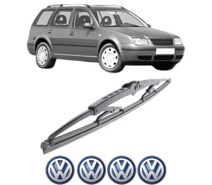 Stergator lamela spate Volkswagen BORA Variant (1J6) din 1999 - 2005, pentru luneta auto, Bosch Twin, din cauciuc siliconat rezistent, 4 Stickere Auto VW v33210