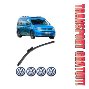 Stergator lamela spate Volkswagen CADDY CALIFORNIA V Camper (SBB, SBJ) din 2020 - 2024, pentru luneta auto, Bosch Aerotwin, din cauciuc siliconat rezistent, 4 Stickere Auto VW
