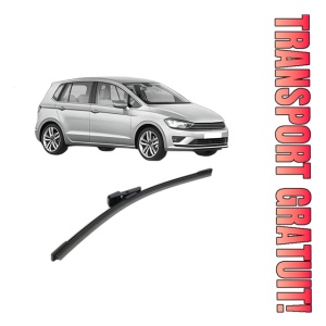 Stergator lamela spate Volkswagen GOLF SPORTSVAN VII (AM1, AN1) din 2014 - 2020, pentru luneta auto, Bosch Aerotwin, din cauciuc siliconat rezistent, 4 Stickere Auto VW