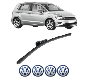 Stergator lamela spate Volkswagen GOLF SPORTSVAN VII (AM1, AN1) din 2014 - 2020, pentru luneta auto, Bosch Aerotwin, din cauciuc siliconat rezistent, 4 Stickere Auto VW v25960