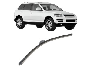 Stergator lamela spate Volkswagen TOUAREG (7LA, 7L6, 7L7) din 2002 - 2010, pentru luneta auto, Bosch Aerotwin, din cauciuc siliconat rezistent, 4 Stickere Auto VW - Img 2