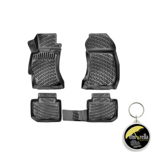 Subaru Forester III 2009-2014 Set 4 covorase auto din cauciuc tip tavita premium line 3D accesorii pentru autoturismul tau - masina v243002