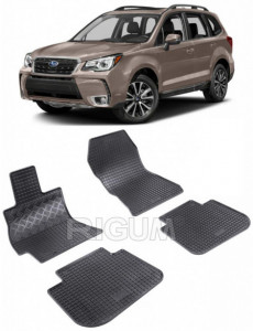 Subaru Forester IV, Suv, fabricat din 02.2013 - 05.2019, set covorase auto dedicate, din cauciuc 100% Premium accesorii pentru autoturismul tau - masina v160941