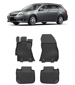 Subaru Legacy V Din 2009 - 2014, Combi, Cutie Automata , Set Covorase Auto Tip Tavita Premium 3D, din cauciuc accesorii pentru autoturismul tau - masina v165888