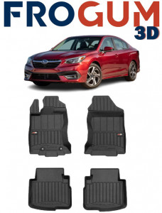 Subaru Legacy VII Din 2020 - Prezent, Sedan , Set Covorase Auto Tip Tavita Premium 3D, din cauciuc accesorii pentru autoturismul tau - masina v161523