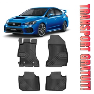 Subaru Wrx Din 2014 - 2021, Sedan , Set Covorase Auto Tip Tavita Premium 3D, din cauciuc