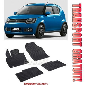 Suzuki Ignis III, Hatchback, fabricat din 01.2017 - Prezent, set covorase auto dedicate, din cauciuc 100% Premium - Transport Gratuit