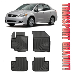 Suzuki Sx4 Din 2006 - 08.2013, Hatchback , Set Covorase Auto Tip Tavita Premium 3D, din cauciuc