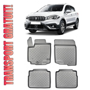 Suzuki Sx4 S-Cross Hybrid, Suv, Din 02.2020 - Prezent , Set Covorase Auto Tip Tavita Premium 3D, din cauciuc