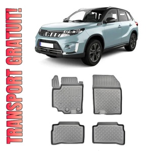 Suzuki VItara Hybrid, Suv, Din 01.2020 - Prezent , Set Covorase Auto Tip Tavita Premium 3D, din cauciuc