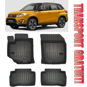 Suzuki VItara, Suv, Din 03.2015 - 03.2020 , Set Covorase Auto Tip Tavita Premium 3D, din cauciuc