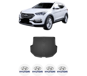 Tavita Portbagaj HYUNDAI SANTA FÉ III SUV Van (DM) din 2015-2018, Protectie Portbagaj Auto HYUNDAI - Img 2